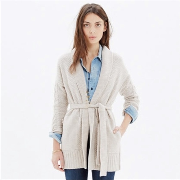 Madewell Sweaters - MADEWELL 100% Merino Wool Shawl Collar Cardigan